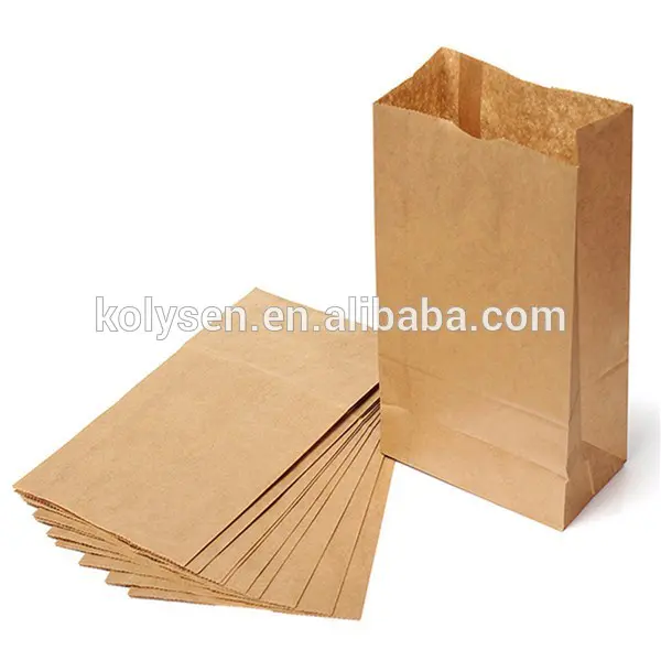 Kolysen white kraft paper bag sandwich bag for sandwich packing