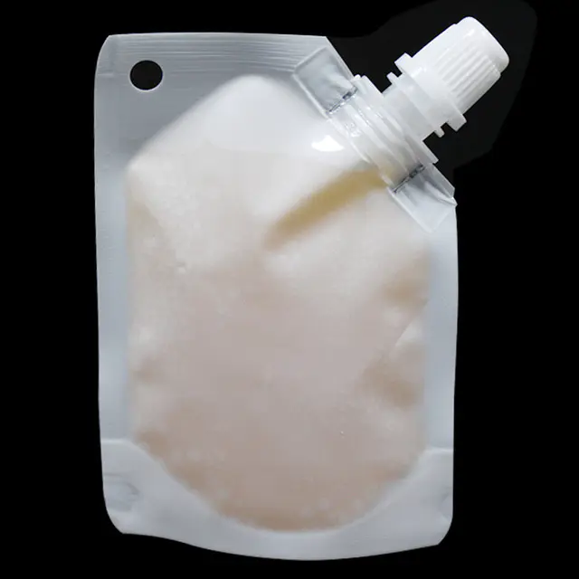 Custom irregular shape Juice doypack for jiuce with nozzle