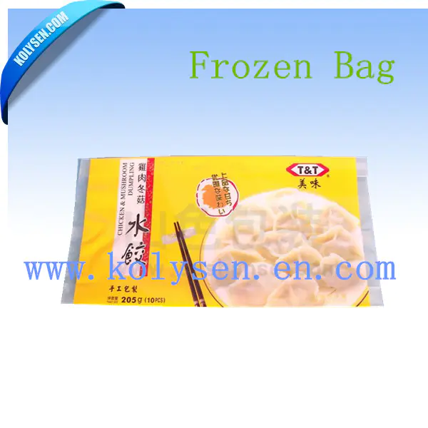 Custom Plastic Frozen Bag for food packaging