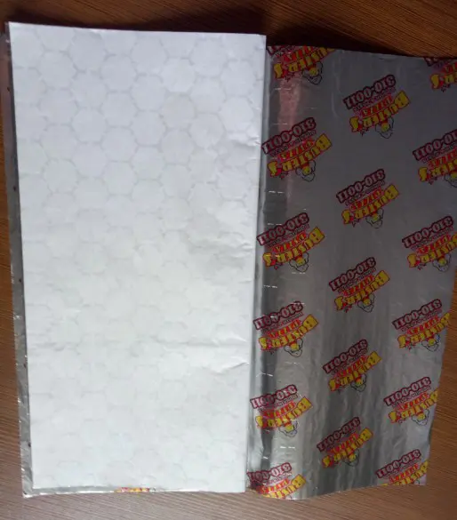 Customized Printing Food Grade Aluminum foil Packing Paper Use for burger Wrapping Papers