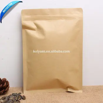 china Manufacture Customizedfood grade small cookie packaging kraft paper bag aluminuming inside layer food packagingbag