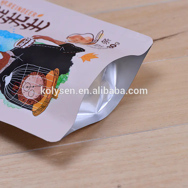Custom printed high quality reusable Healthy snack cashew nuts packaging bags factory in china