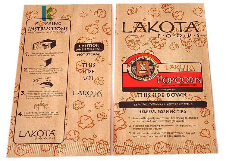Corn Wholesale Craft Custom Bolso Logo SealableKraft Factory Microondas ParaPopcorn Bags With Own Design