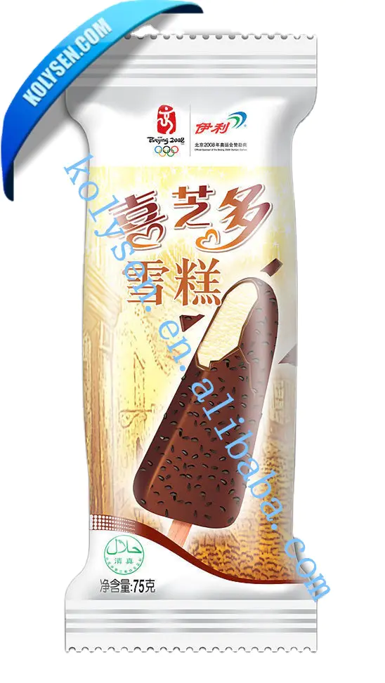 Two-layer Plastic Laminated plastic ice cream packaging bag or popsicle bags
