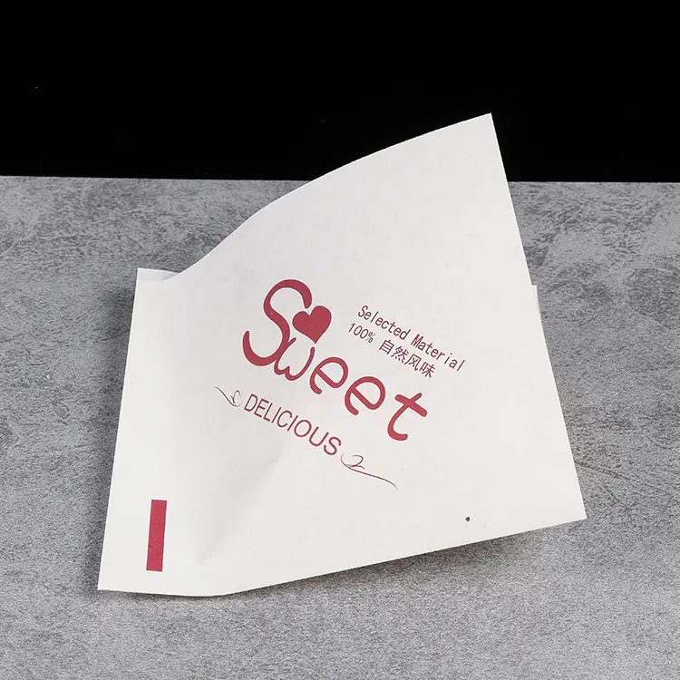 Greaseproof crepes packaging paper pocket