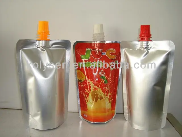 Doypack Flexible Beverage Packaging Pouch With Nozzle