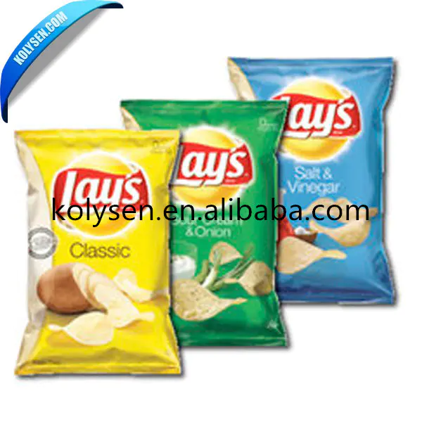 Wholesale Custom Printed Heat Seal Potato Chips Packaging Bag