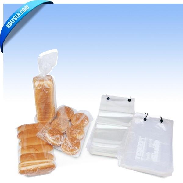 Custom Bags Hot Dog Cake Cookies Transparent Plastic Heat Shrink Wrap Film Wicket Bread Bag With Food Packing Printing