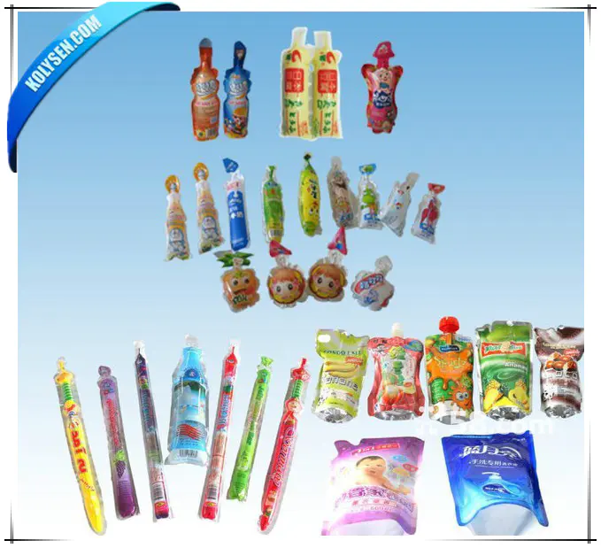 custom quality plastic bags special shaped popsicle wrapper for juice beverage cute printing fruit jelly pouch