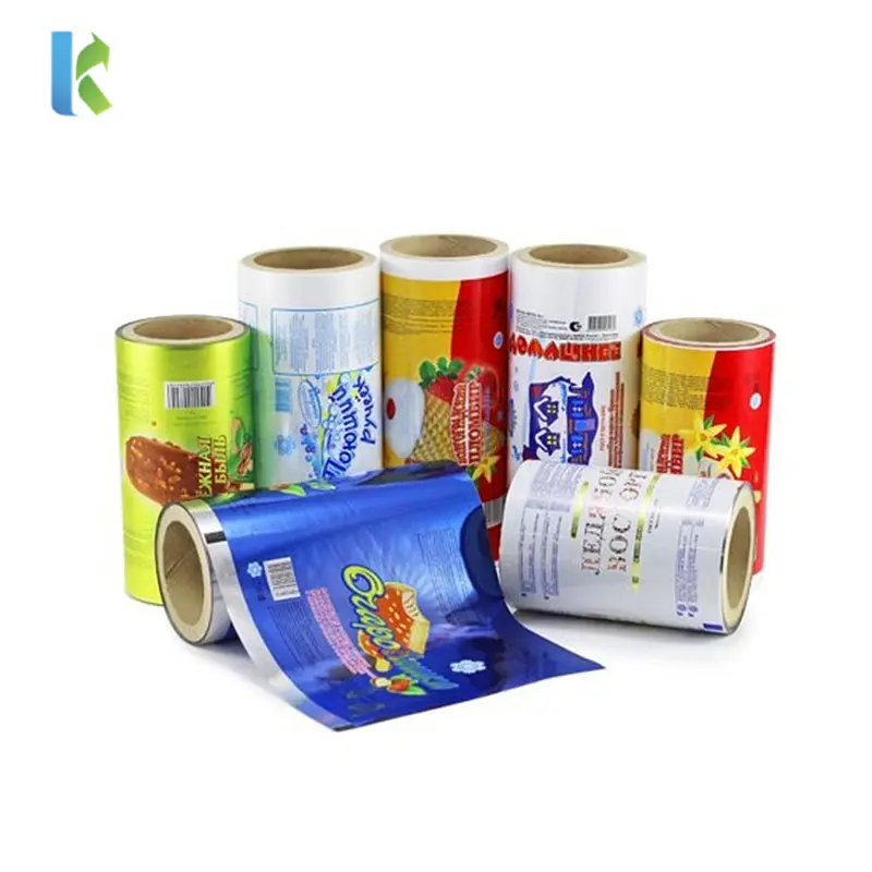 Factory Direct Supply Laminated metalized Plastic Printed Packaging Roll Film for Coffee Snacks Packing Bag