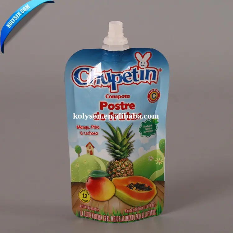 Custom printed food packaging bag juice packing