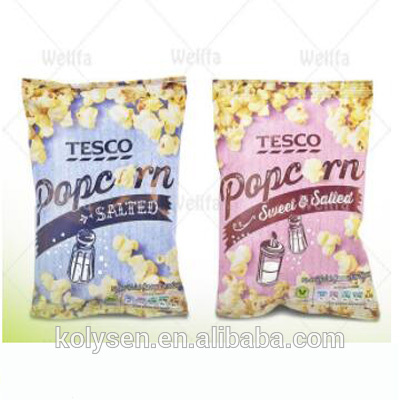 Popcorn Packaging Bags Back Sealed Custom Printed Plastic in China Food Snack Heat Seal Gravure Printing Retort Pouch PVA Accept