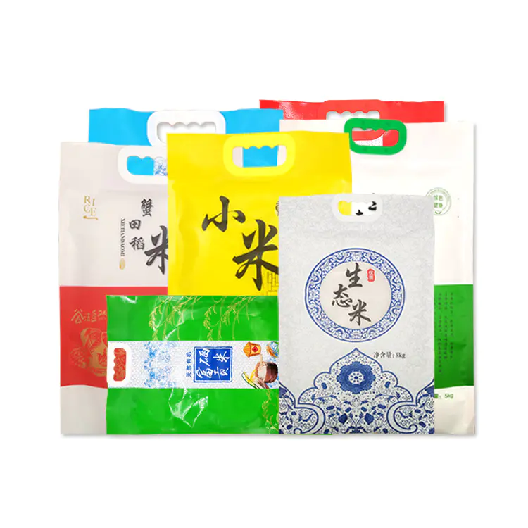 Custom Printed food grade rice packaging bag China supplier