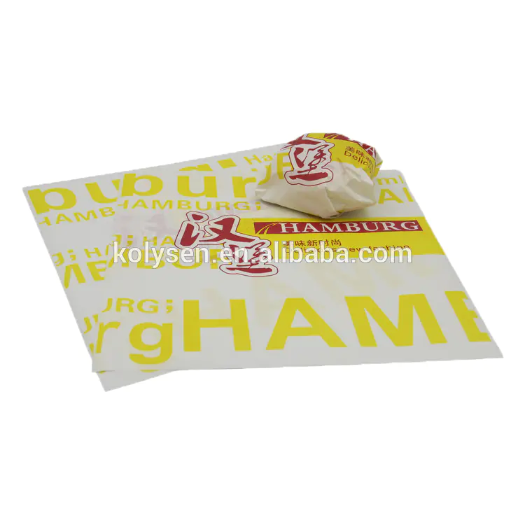 Direct Factory Price High Quality Fast Food Wrapping Paper, Greaseproof Paper in Rolls, Deli Food Wrapper and Liner
