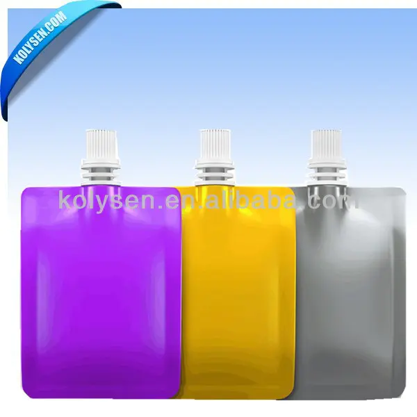 Doypack Flexible Beverage Packaging Pouch With Nozzle