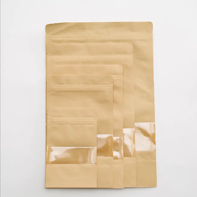 brown/white grocery kraft paper bag