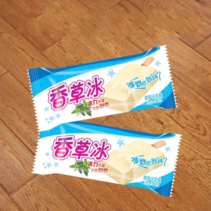 Custom Ice Cream Popsicle Packaging Bag, Ice Cream Packaging Material