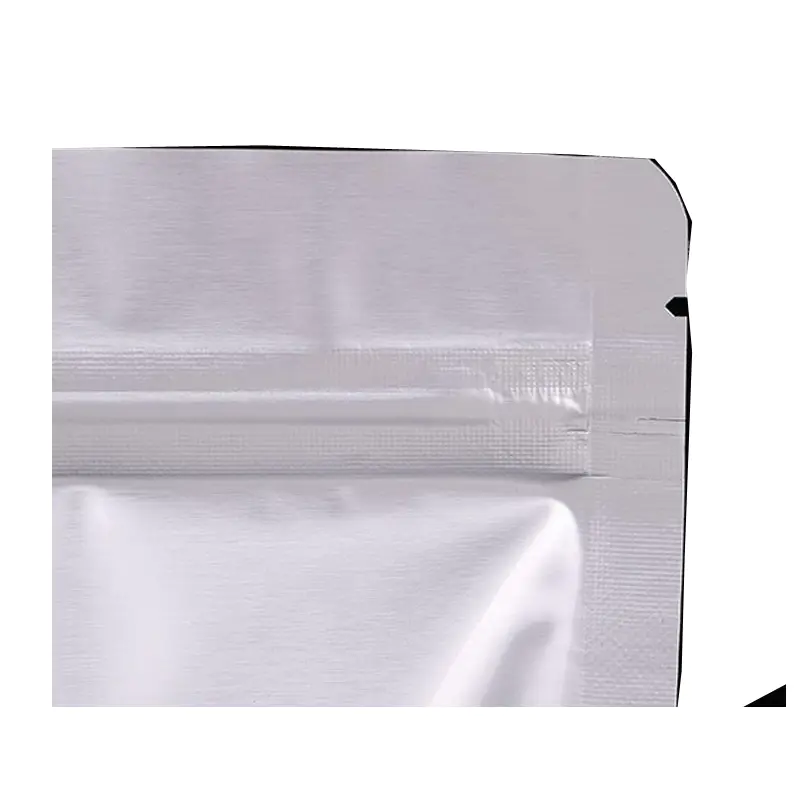 Factory Price zip lock heat sealed aluminum foil bag with tear notch