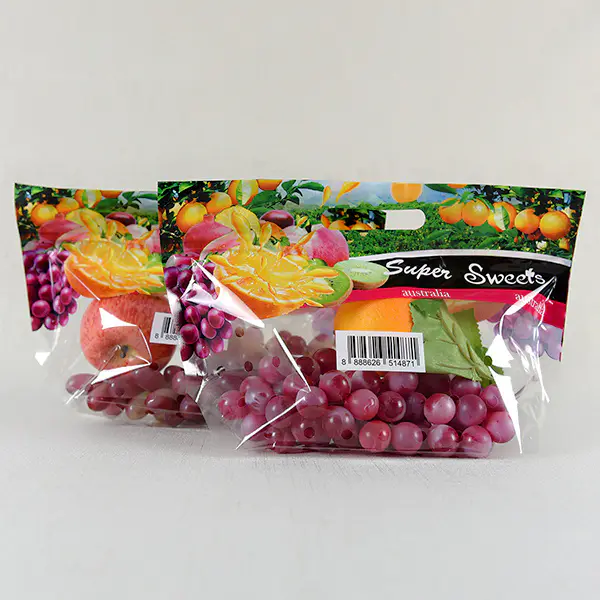 hot sell factory customlized plastic fruit packaging bag grapes packaging bag