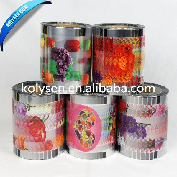 China products of Custom printed lidding sealing film for plastic cup