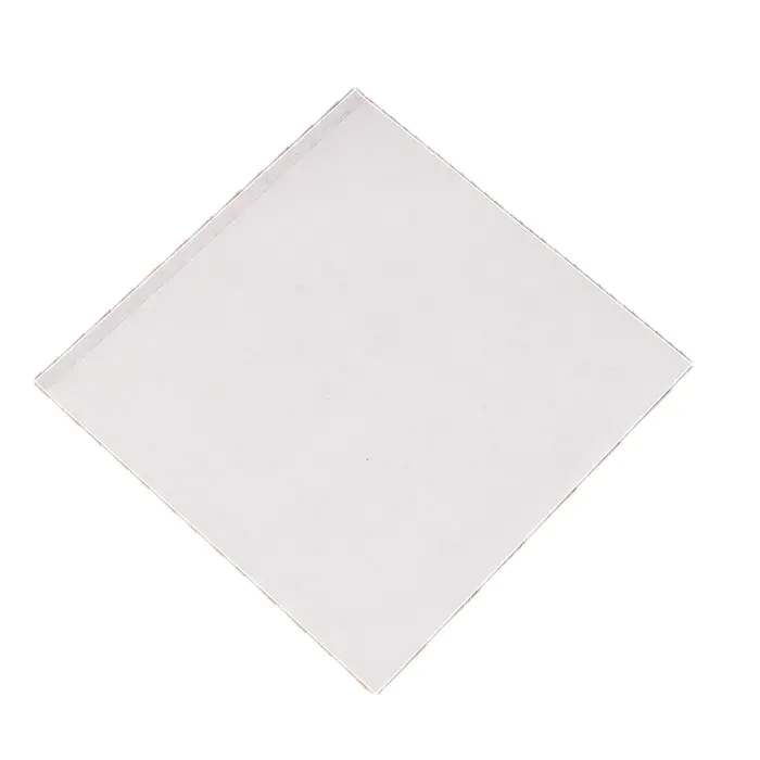 Blank white oil Fried triangle puff food packaging kraft paper bag