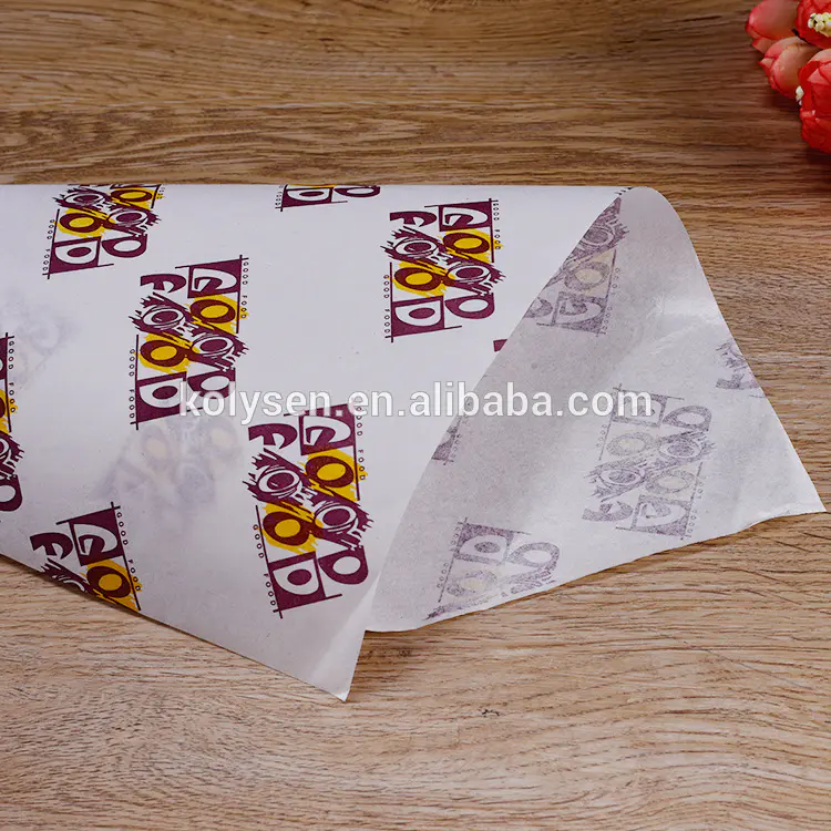 Factory price Greaseproof paper for burger wrapping