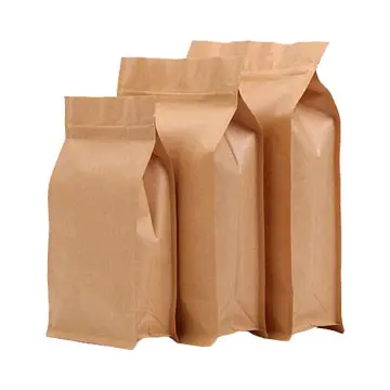 Custom brown kraft paper box bag