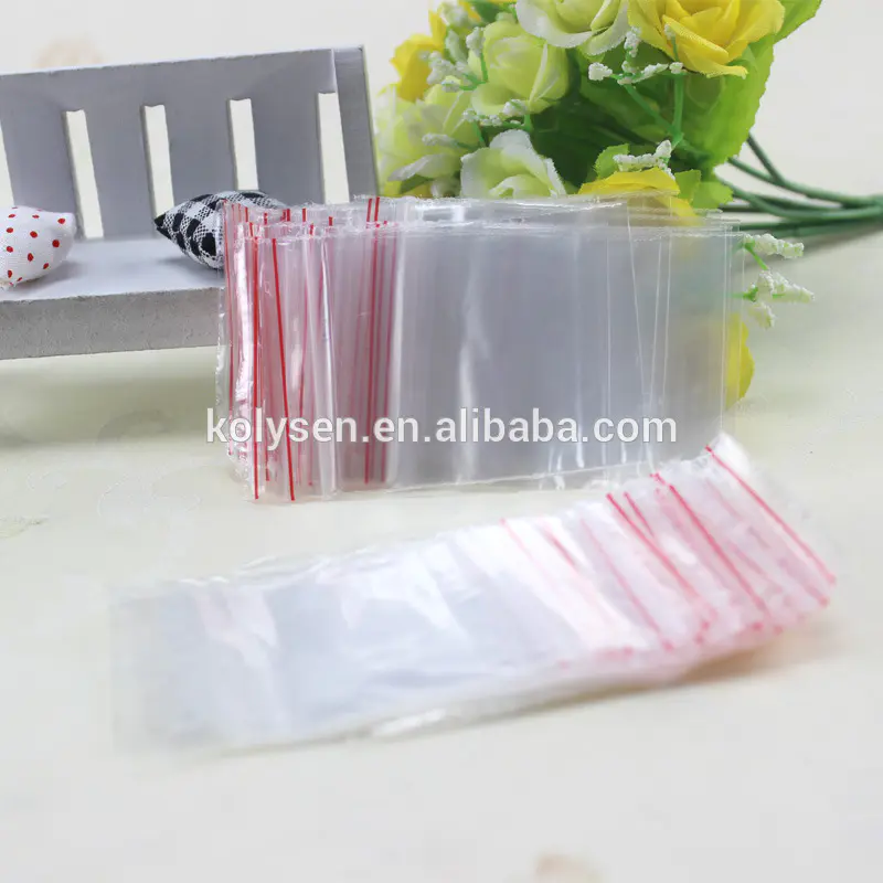 High Clarity Resealable Plastic Virgin PE bag With Ziplock