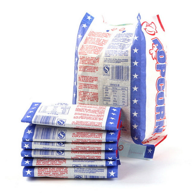 Eco-friendly microwave popcorn bag Non-smell food packaging bag for microwavable
