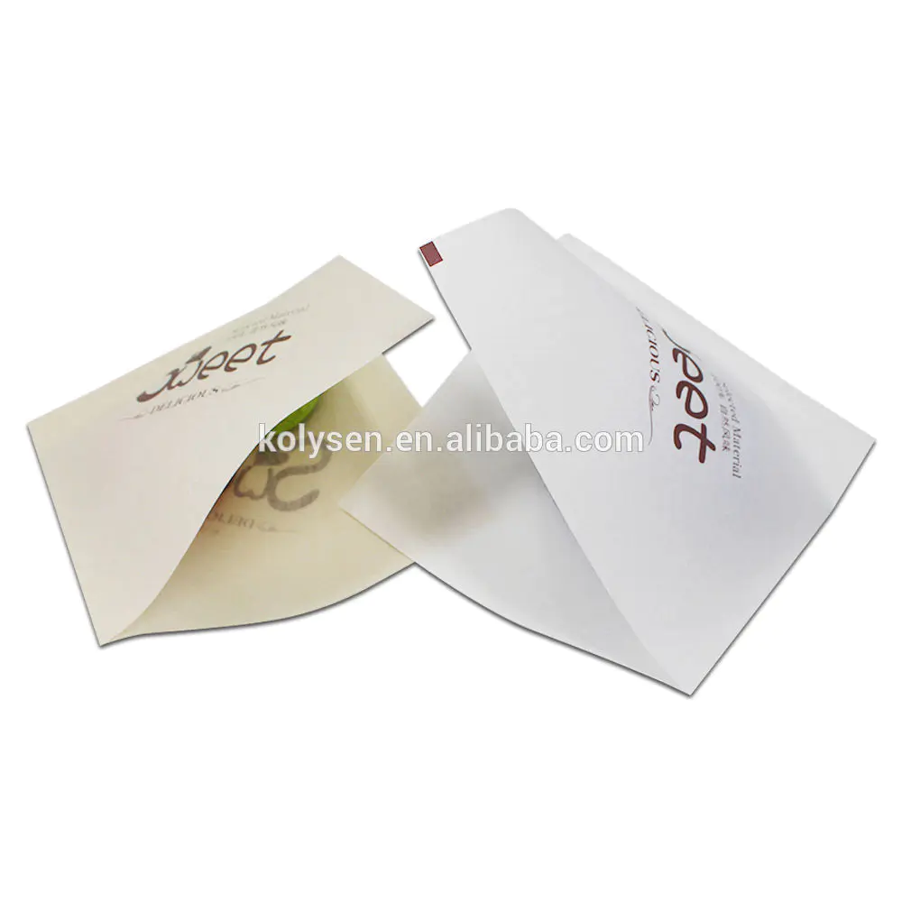 China supplier Custom printed Grease resistant pocket for donut paper bag