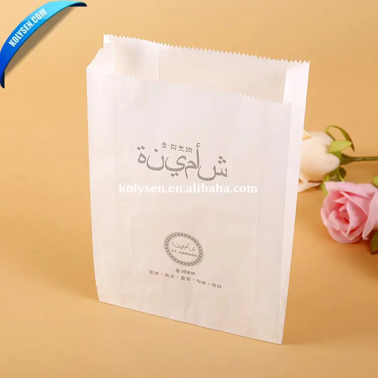 custom paper bag for burger for deli food