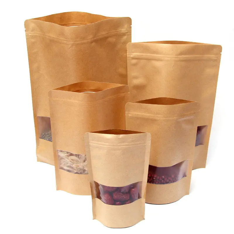 kraft paper bag without bottom for food packing
