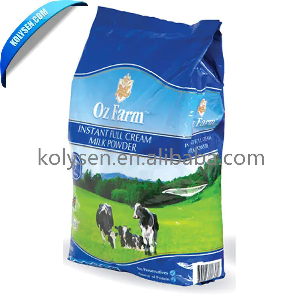 Plastic Packaging Fin Seal Bag For Milk Powder