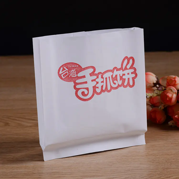 Custom logo printed paninis wrap greaseproof paper bags