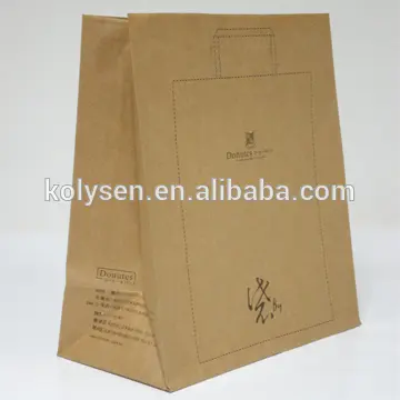 wholesale custom printed brown kraft paper bag