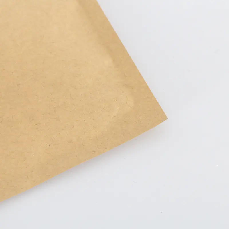 Brown Kraft Paper Bag with Zipper