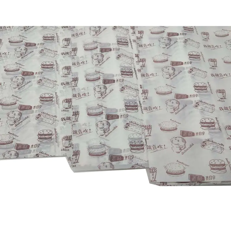 Hot sale grease resistant hamburger/sandwich wrapping paper