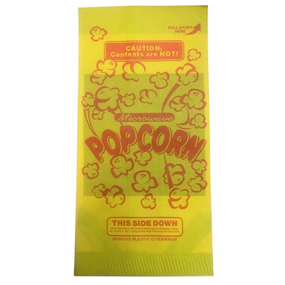 Logo Microondas Greaseproof Sealable Para Large Factory New Corn Bulk Sealable Bolso Wholesale Paper Bags For Popcorn Packaging