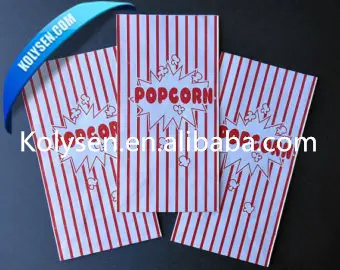 custom food grade popcorn paper bag in good quality