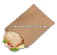 Kolysen white kraft paper bag sandwich bag for sandwich packing