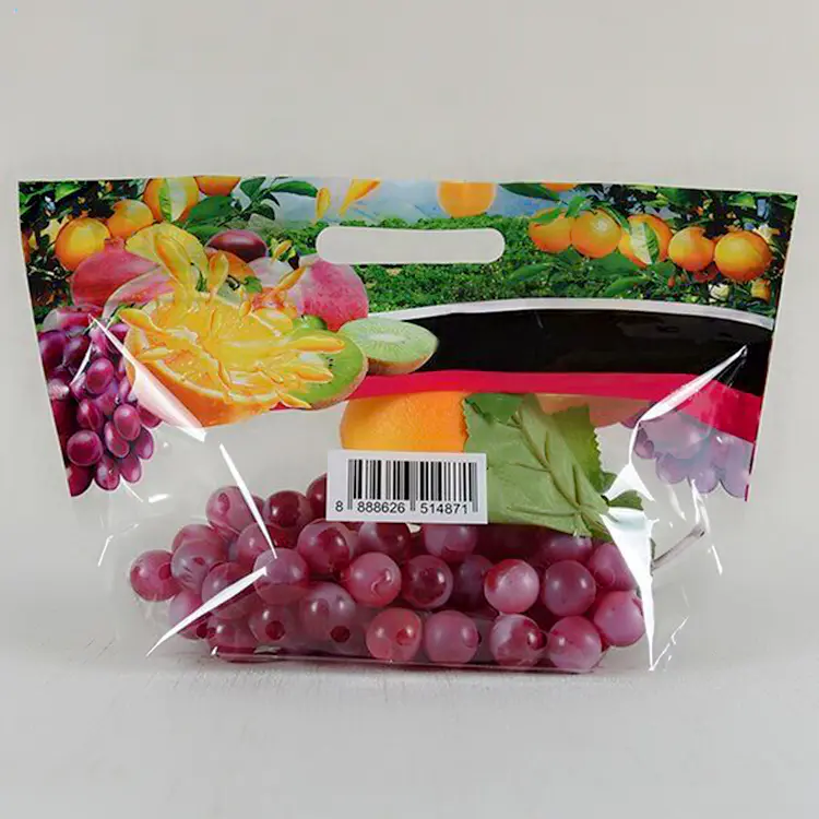 hot sell factory customlized plastic fruit packaging bag grapes packaging bag