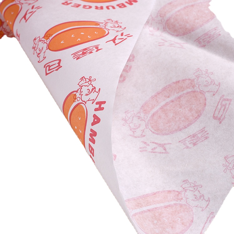 wrapperburger sandwich Greaseproof paper bag wax paper Logo Customfor fried food