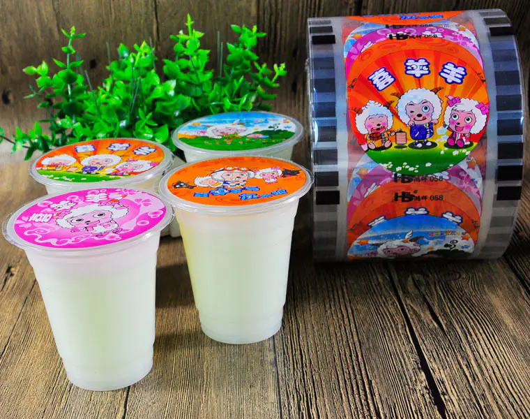 China products of Custom printed lidding sealing film for plastic cup