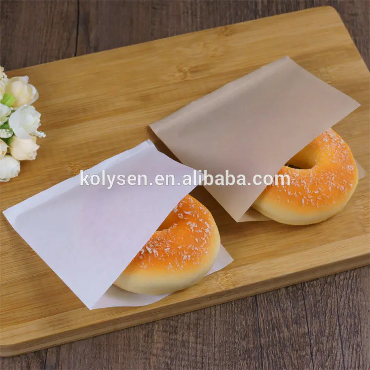 Custom printed donuts wrapping double side open paper pockets