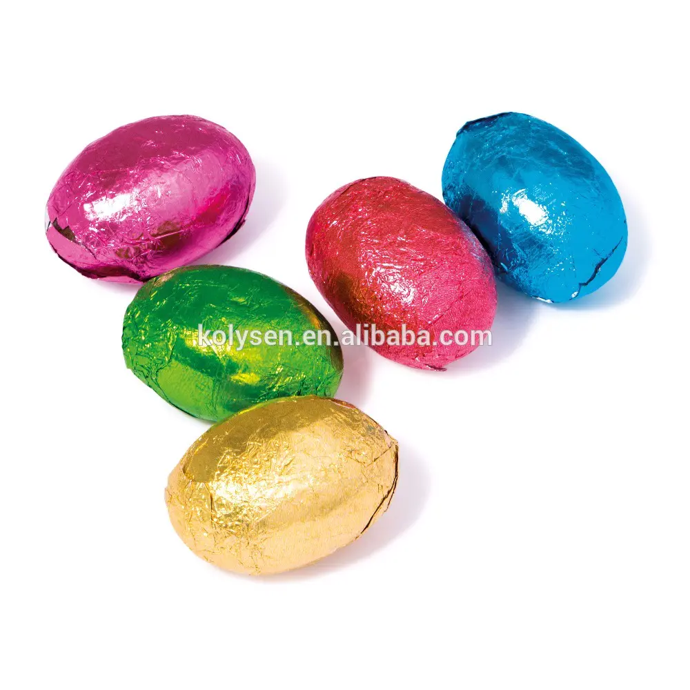 High quality chocolate eggs wrapper thin foil square