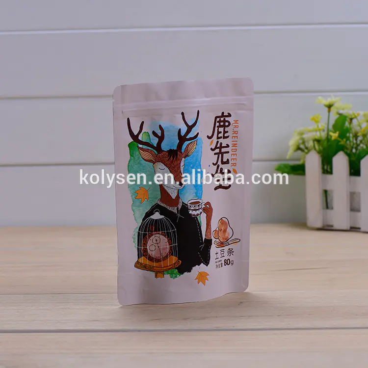 Custom printed high quality reusable Healthy snack cashew nuts packaging bags factory in china