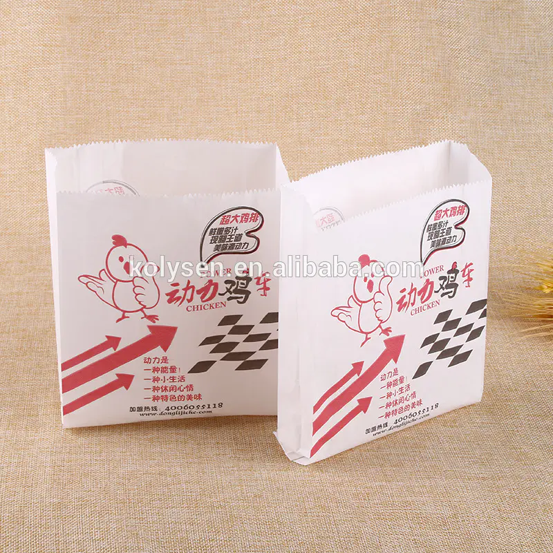 High quality Printed fried chicken paper bag