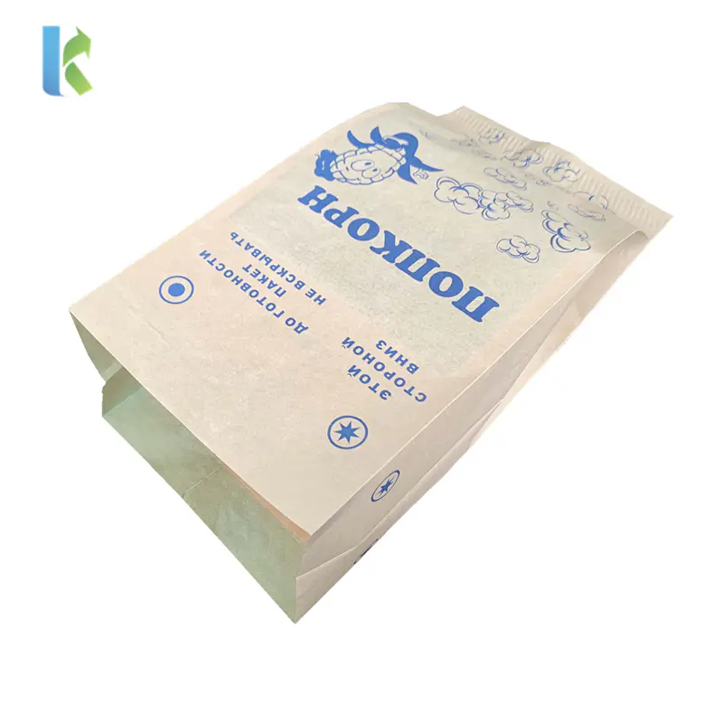 Greaseproof Design Sealable Bulk Wholesale New Large Logo PrintedMicrowave Custom Popcorn Bag