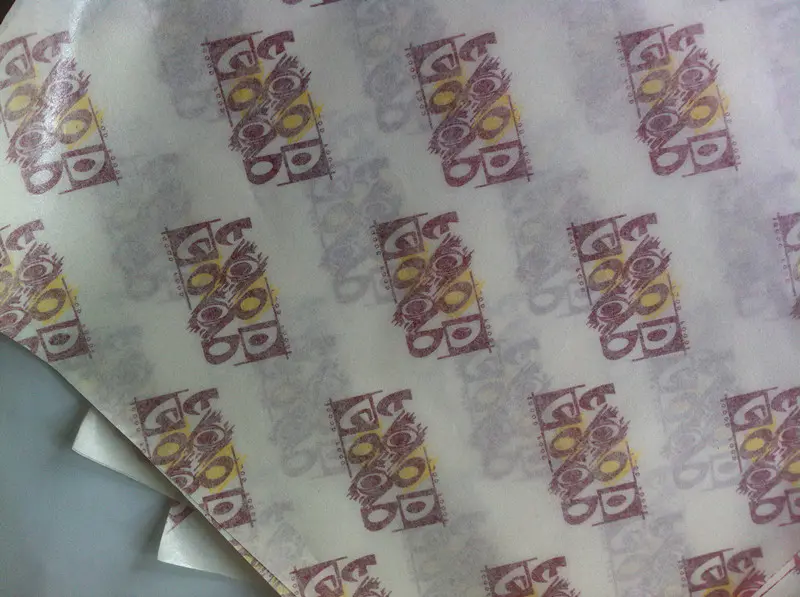 food packaging paper/custom printed wrapping paper