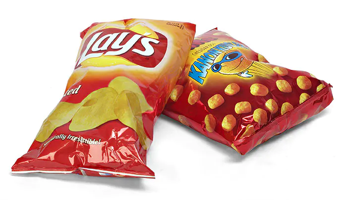 Potato Chips Packaging Bag Custom Plastic Food Heat Seal Side Gusset Bag Gravure Printing Bopp Moisture Proof Accept